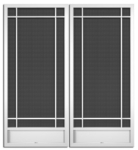 Oak Park French Screen Doors pca products, Q-Series, Q-1540, aluminum screen door, oak park, French door