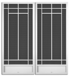 Mill Run French Screen Doors pca products, Q-Series, Q-1600, aluminum screen door, mill run, French door