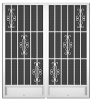 Gabrielle French Screen Doors pca products, T-Series, T-1250, aluminum screen door, Gabrielle, French door