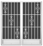 Gabrielle French Screen Doors pca products, T-Series, T-1250, aluminum screen door, Gabrielle, French door