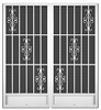 Gabrielle French Screen Doors pca products, T-Series, T-1250, aluminum screen door, Gabrielle, French door