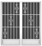 Genevieve French Screen Doors pca products, T-Series, T-1260, aluminum screen door, Genevieve, French door