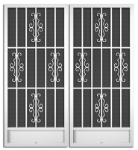Ballerina French Screen Doors pca products, T-Series, T-1290, aluminum screen door, ballerina, French door