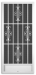 Ballerina Screen Door - T-1290+32x80+KP-8-18/14-Mesh+White+EZPull